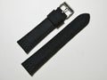 22mm Hadley-Roma MS850 Mens Black Cordura Canvas Watch Band Strap