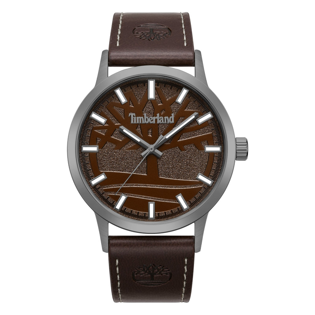 Timberland Men's Analog Watch With Brown Leather Band TDWGA9009702