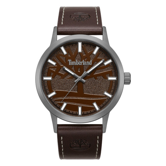 Timberland Men's Analog Watch With Brown Leather Band TDWGA9009702