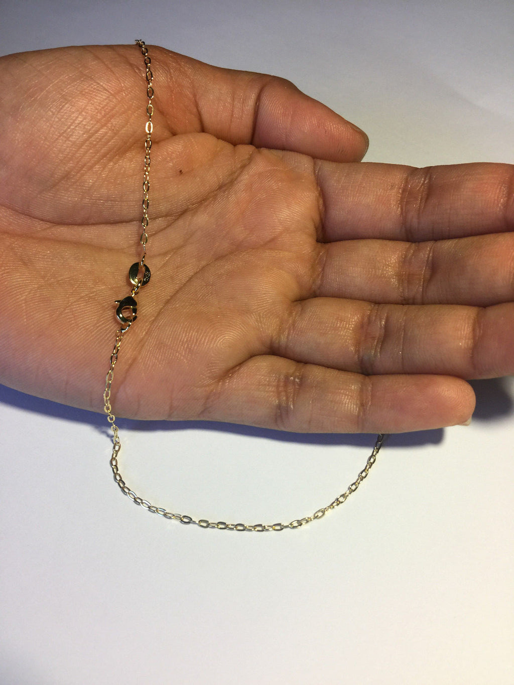 14K GOLD PLATED ANCHOR 030/ 20 INCH CHAIN J276