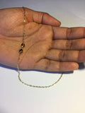 14K GOLD PLATED ANCHOR 030/ 20 INCH CHAIN J276