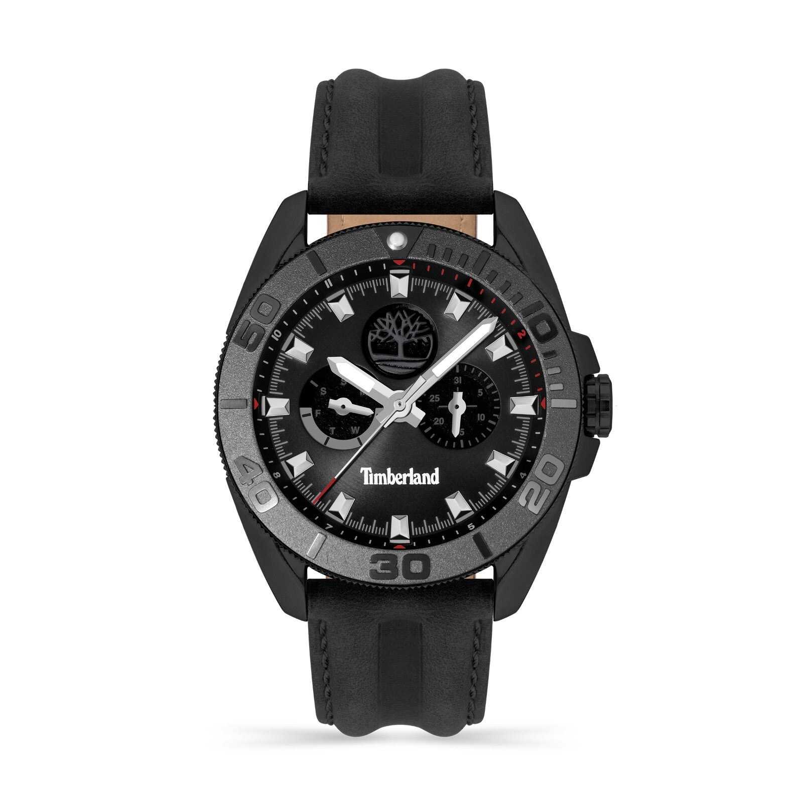 Timberland Mens Analog Watch With Multi Functions With Leather Band TDWGF2200901